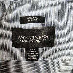 Kenneth Cole Awareness Blue Non-Iron Slim Fit Shirt